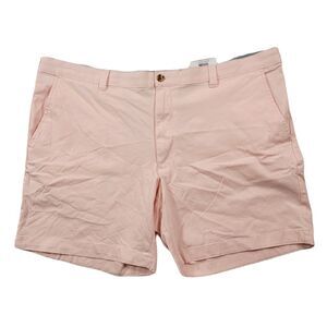 Club Room Chino Shorts Mens 42 Regular-Fit 7" 4-Way Stretch Pink‎ NEW $55